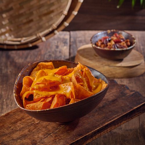 Devilish Cheese Poky Nachos